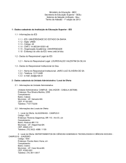 SESu Sistema de Sele&ccedil;&atilde;o Unificada - Sisu Termo de Ades&atilde;o