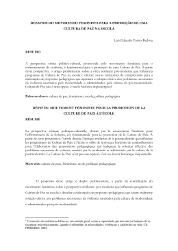Desafios do movimento feminista luis eduardo