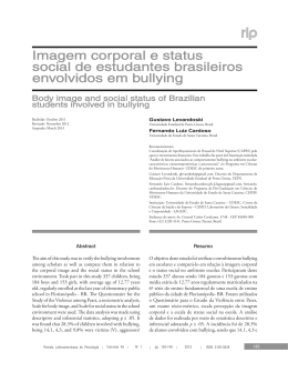 Imagem corporal e status social de estudantes brasileiros