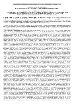 Edital nº 11 - Resultado final das provas objetivas para