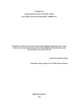 Prospec&ccedil;&atilde;o de fungos filamentosos para hidr&oacute;lise