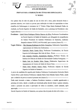 Ata nº 2 - Instituto Politécnico de Santarém