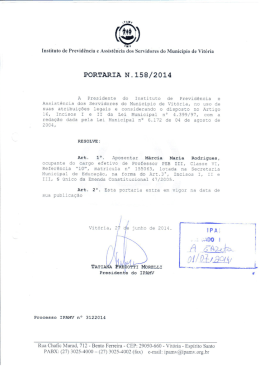 portaria n&ordm; 158/2014 - m&aacute;rcia maria rodrigues