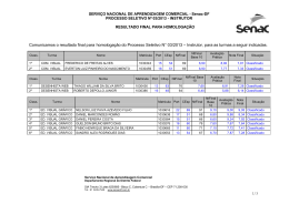 07/06/2013 - Resultado Definitivo da Avalia&ccedil;&atilde;o Pr&aacute;tica