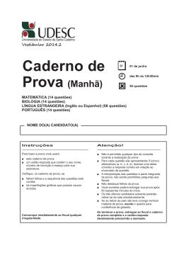Prova Per&iacute;odo Matutino