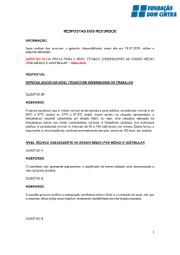 RESPOSTAS DOS RECURSOS