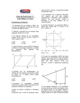 Lista Quadriláteros Notáveis