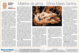 13/08/11 - Mat&eacute;ria da Alma, S&ocirc;nia Maria Santos