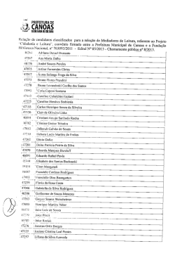 Edital - Prefeitura Municipal de Canoas
