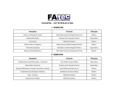 Planilha Docentes CST Petr&oacute;leo e G&aacute;s