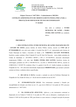 Contrato nº 152/15 - MARIA CÍCERA DOS SANTOS
