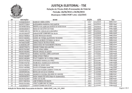 JUSTI&Ccedil;A ELEITORAL