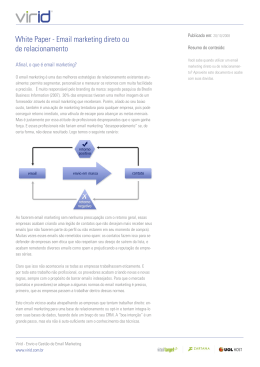 White Paper - Email marketing direto ou de relacionamento