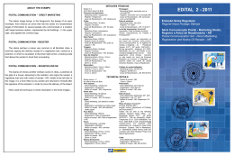 Edital 2 - 2011 S&eacute;rie Comunica&ccedil;&atilde;o Postal