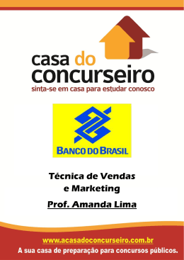 T&eacute;cnicas de vendas e marketing