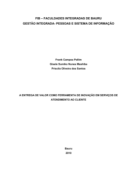 Marketing: o valor para o cliente e sua satisfa&ccedil;&atilde;o