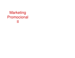 Marketing Promocional II