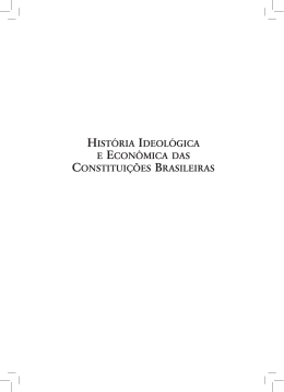 Hist&oacute;ria ideol&oacute;gica e econ&ocirc;mica das constitui&ccedil;&otilde;es