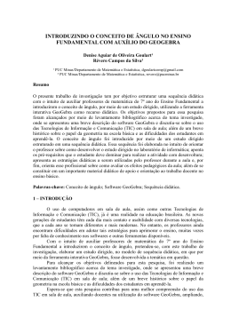 introduzindo o conceito de &acirc;ngulo no ensino fundamental