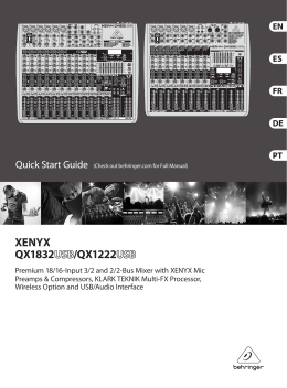 XENYX QX1832USB/QX1222USB
