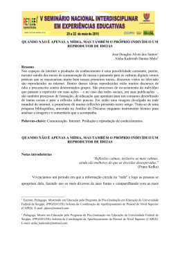 Quando n&atilde;o &eacute; apenas a m&iacute;dia, mas tamb&eacute;m o pr&oacute;prio