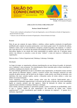 Resumo Mais do que um conjunto de regras, h&aacute;bitos e