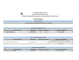 Veja o Anexo I - Universidade Federal do Acre