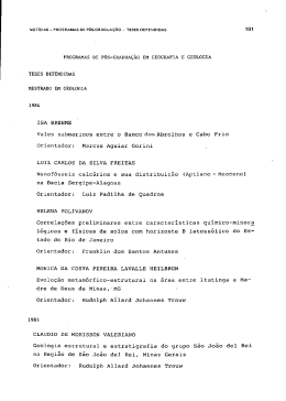 Programas de Pos-Gradua&ccedil;&atilde;o - Teses Defendidas - Bem