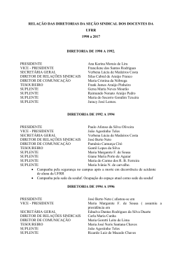 Hist&oacute;rico de diretores da SESDUF-RR