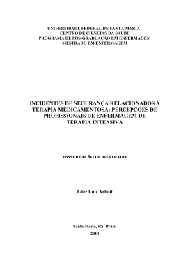 incidentes de segurança relacionados à terapia