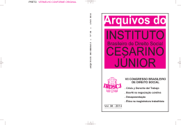 arquivos do - Instituto Brasileiro de Direito Social Cesarino J&uacute;nior