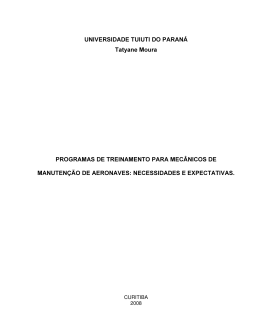programas d treinamento para mecanicos de - TCC On-line