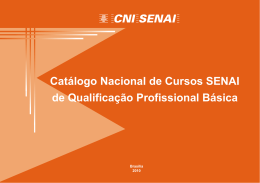 Catálogo Nacional de Cursos SENAI de