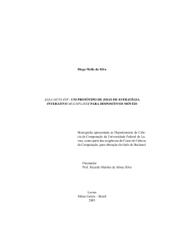 Diego Mello da Silva ALEA JACTA EST - UM PROT&Oacute;TIPO