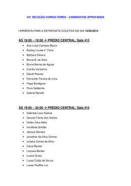 LISTA APROVADOS 24º SELEÇÃO - Prova Teórica