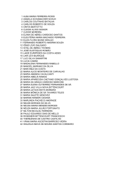 1 ALBA MARIA FERREIRA ROSSI 2 ANGELA SCHUMACHER