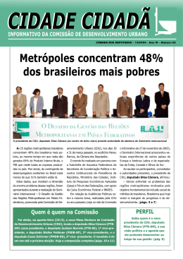 Metrópoles concentram 48% dos brasileiros mais pobres
