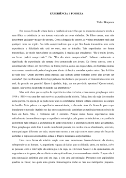 EXPERI&Ecirc;NCIA E POBREZA - Eduardo Guerreiro B. Losso