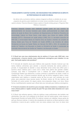 Entrevista Francisco Campos Boletim OMS - UNA-SUS