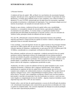 setor bens de capital - RENAI - Rede Nacional de Informa&ccedil;&otilde;es