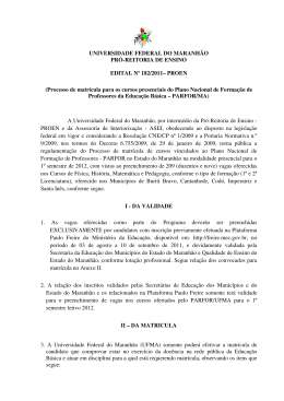 UNIVERSIDADE FEDERAL DO MARANHÃO PRÓ