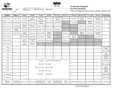 Coordena&ccedil;&atilde;o Pedag&oacute;gica Ano letivo 2015/2016 Diretora