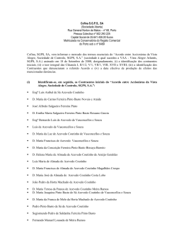 Cofina S.G.P.S., SA (Sociedade Aberta) Rua General