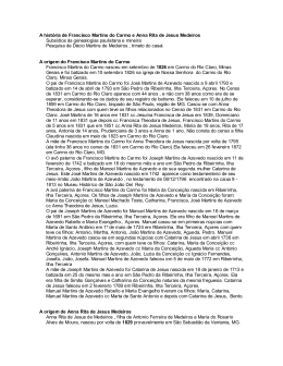A hist&oacute;ria de Francisco Martins do Carmo e Anna
