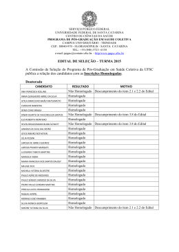Resultado Candidatos Homologados