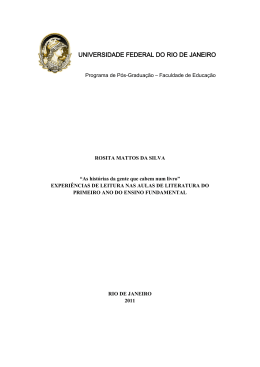 As hist&oacute;rias da gente que cabem num livro