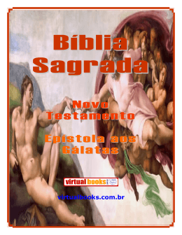 Novo Testamento Epístola aos Gálatas