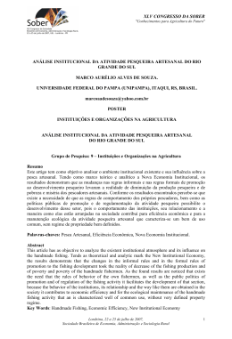 xlv congresso da sober an&aacute;lise institucional da atividade pesqueira