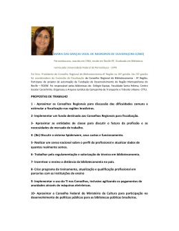 Maria das Graças Oliveira - Conselho Federal de Biblioteconomia