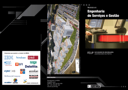Engenharia de Servi&ccedil;os e Gest&atilde;o